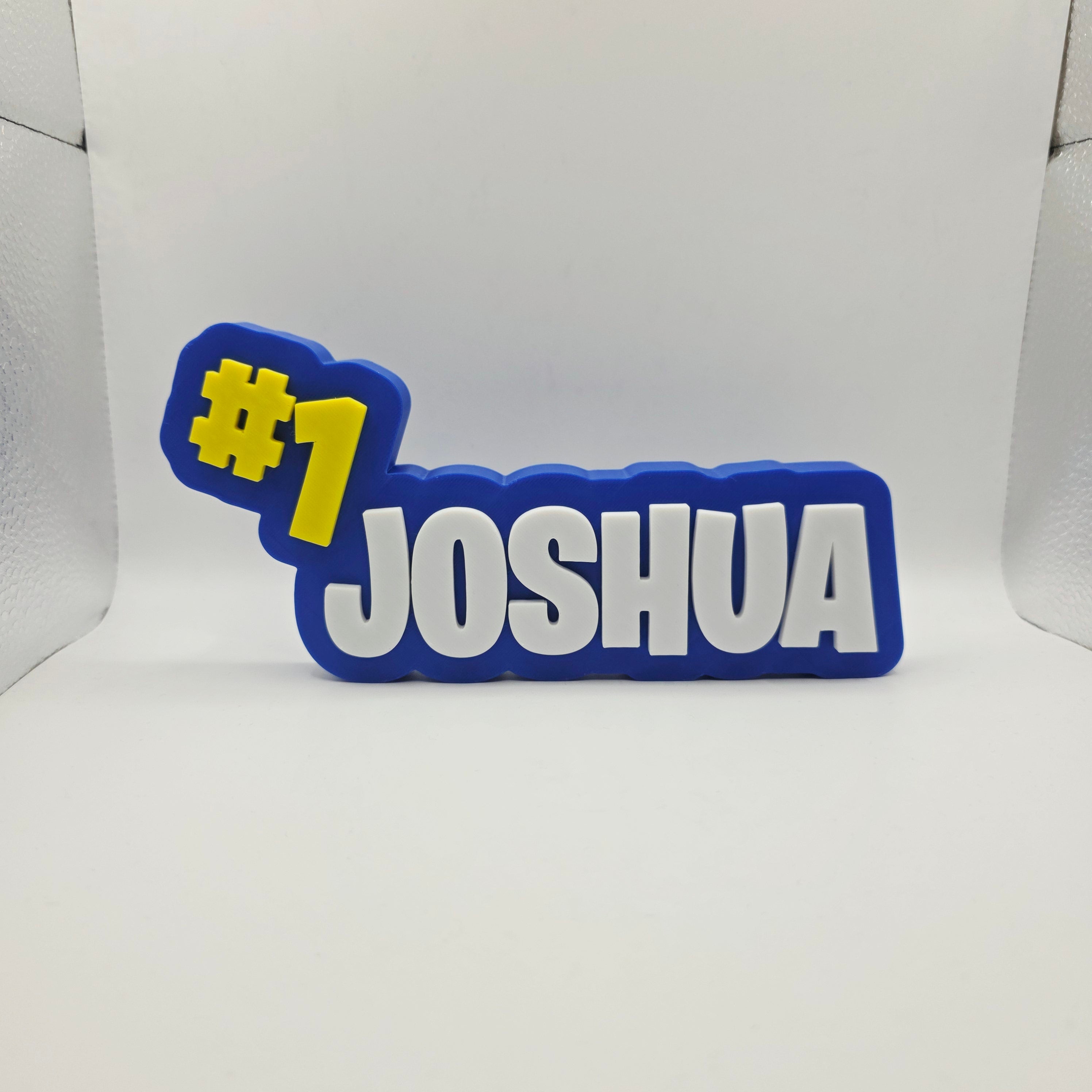 Personalized Victory Royale #1 Name Sign