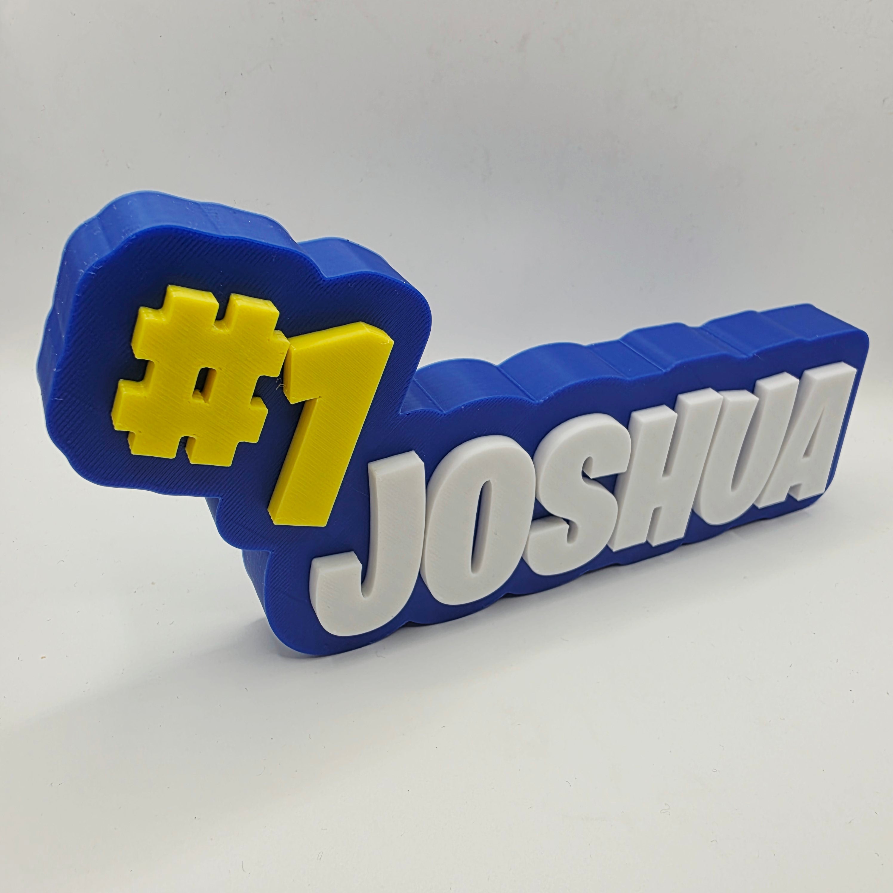 Personalized Victory Royale #1 Name Sign