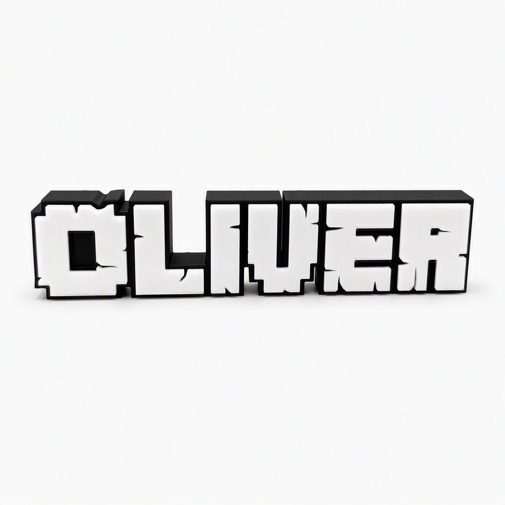 Minecraft Inspired Name Sign