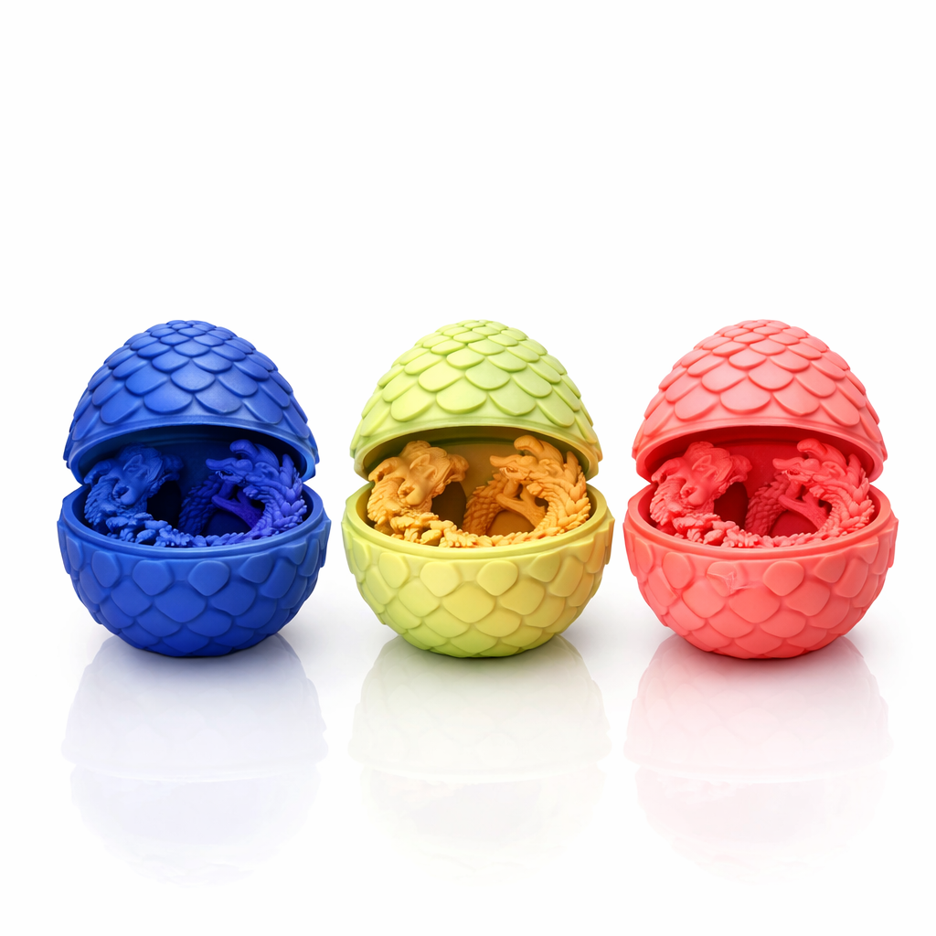 Flexi Dragon and Egg
