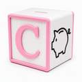 Personalised Alphabet Block Piggy Bank
