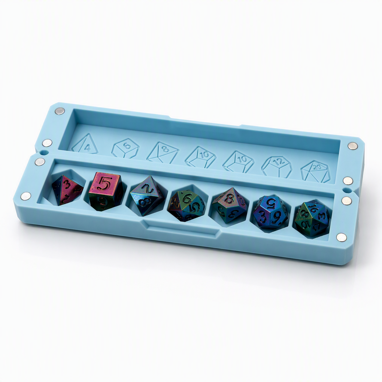 7 Dice Collection with Magnetic Case