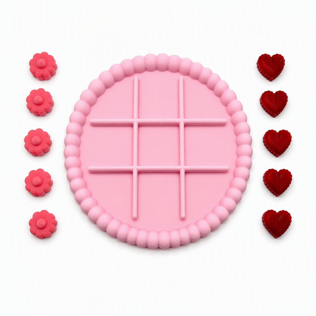 Heart & Bloom Tic Tac Toe